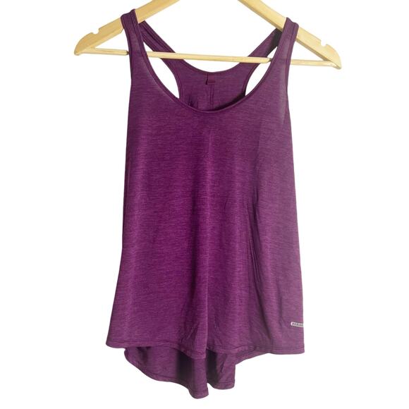 Prana Purple Sleeveless Scoop Neck Racerback High Low Tank Top Size S - Picture 1 of 7